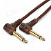 JinJiang 6.5mm Male to 6.5mm Male Audio Connection Cable - Brown (1.5m)