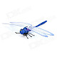 Lifelike Dragonfly Style Plastic Magnetic Sticker for Refrigerator - Blue