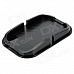 Rubber Non-Slip Mat Pad for Cellphone - Black / Transparent (2 PCS)