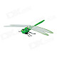 Fun Lifelike Dragonfly Style Plastic Magnetic Sticker for Refrigerator - Green