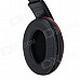 DANYIN DT-2208 3.5mm Wired Headband Headphone - Black + Red