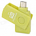 Y2210714 Mini Portable Micro USB TF / Micro SD Card Reader - Green (4GB)
