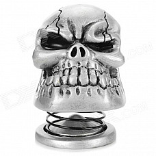 Cool Skull Style 3W Portable Speaker w/ 3.5mm Jack - Silvery Grey