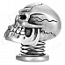 Cool Skull Style 3W Portable Speaker w/ 3.5mm Jack - Silvery Grey