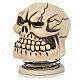 Cool Skull Style 5W Portable Speaker w/ 3.5mm Jack - Off-White + Black