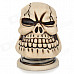 Cool Skull Style 5W Portable Speaker w/ 3.5mm Jack - Off-White + Black