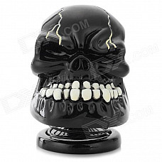 Cool Skull Style 3W Portable Speaker w/ 3.5mm Jack - Black + White