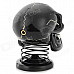 Cool Skull Style 3W Portable Speaker w/ 3.5mm Jack - Black + White