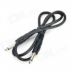 JinJiang 6.5mm Male to Male Audio Video Connection Cable - Black (110cm)