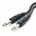 JinJiang 6.5mm Male to Male Audio Video Connection Cable - Black (110cm)