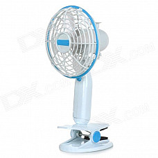 R5575A USB 2.0 Powered 4-Blade Cooling Fan - White + Blue