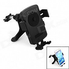 360 Degree Rotation Car Air Conditioning Vent Holder Bracket for Phone / GPS Navigation - Black