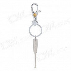 RIMEI A246-1 Stainless Steel Keychain w/ Ear Pick - Silver