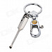 RIMEI A246-1 Stainless Steel Keychain w/ Ear Pick - Silver