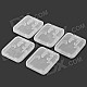 TF / SD / Micro SD Card Plastic Box - Translucent White (5 PCS)