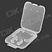 TF / SD / Micro SD Card Plastic Box - Translucent White (5 PCS)