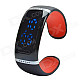 Smart Bluetooth V3.0 Bracelet Watch w/ Music Player / Answer Call - Black + Red