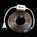 SKLED Water Resistant 9.6W 440lm 3500K Warm White 240-SMD 3014 LED light Strip - (AC 220V / 200cm)