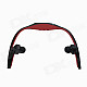 Rechargeable Sports Music Bluetooth V3.0 Headset w/ Microphone - Black + Red