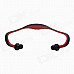 Rechargeable Sports Music Bluetooth V3.0 Headset w/ Microphone - Black + Red