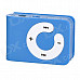 B001 Mini MP3 Player w/ TF Card Slot / 3.5mm Earphone / USB Cable - Dark Blue + White (16G)