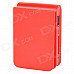 B001 Mini MP3 Player w/ TF Card Slot / 3.5mm Earphone / USB Cable - Red + White (16G)