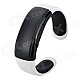 RQ-05 Bluetooth Bracelet Watch Answer Call w/ Vibration + Mic + Speaker + Time + Cell Phone - White