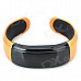 RQ-05 Bluetooth Bracelet Watch Answer Call w/ Vibration + Mic + Speaker + Time + Cell Phone - Golden