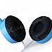 Universal ON3 Headband Stereo Foldable Headphone w/ 3.5mm Jack for Phone, MP3, Tablet, PSP - Blue