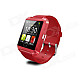 COOSPO U Watch 8 1.48" TFT Bluetooth Wearable Smart Sport Watch for IPHONE / Samsung / HTC - Red