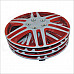 14 Inch ABS Car Wheel Hub Cover - Red + Silver (4 PCS)
