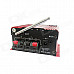 Kinrener MA600 2" LED Digit 2-Channel Car Amplifier Hi-Fi MP3 Player w/ FM / USB / SD / AUX - (12V)