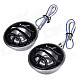 TiaoPing TP-077 20W High Frequency Car Audio Speaker - Silver + Black (Pair / 12V)