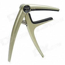 Musedo MC-1 Stainless Steel Guitar Capo for 6-String Guitar Acoustic / Electric Guitar - Golden