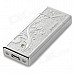 JiaQiang Aluminum Alloy USB Rechargeable Electronic Cigarette Lighter - Silver