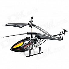 IA 8875 Outdoor 27MHz 2-CH IR R/C Helicopter - Black + Orange (6 x AA)