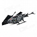 IA 8875 Outdoor 27MHz 2-CH IR R/C Helicopter - Black + Orange (6 x AA)