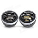 TS-160A DIY 150W Stereo Speaker Dome Tweeter for Car - Black (2 PCS)