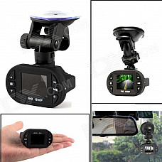 Mini 1080P 1.5" TFT 5.0MP CMOS 160 Degree Car DVR w/ G-Sensor / IR Night Vision / 8GB TF / 12-LED