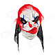 HMXC001 Scary Funny Clown Style Mask for Costume Party / Halloween - White + Red