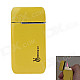 Stylish Mini Windproof Butane Gas Lighter - Yellow