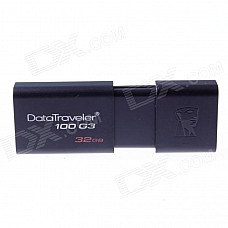 Kingston DT100G3-32G High Speed USB 3.0 Flash Drive - Black (32GB)