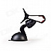 360° Rotatable Car Mount Bracket Holder Suction Cup w/ Capacitive Stylus Pen for Phone GPS - Black