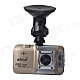 DYXC D-101 3.0" TFT 12.0 MP WDR HD 1080P Wide Angle Car DVR Camcorder w/ G-sensor - Champagne Gold