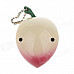 Peach Shaped Portable Gas Lighter w/ Chain - Red + Beige + Green