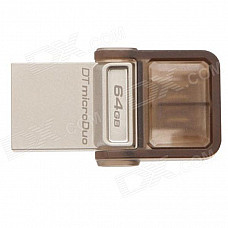 Kingston Digital 64GB DataTraveler MicroDuo USB 2.0 Drive DTDUO/64GB