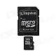 Kingston 32GB microSDHC Class 4 Flash Memory Card with SD Adapter