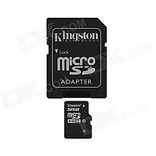 Kingston 32GB microSDHC Class 10 Flash Memory Card with SD Adapter