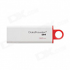 Kingston Digital 32GB DataTraveler G4 USB 3.0 Drive Red DTIG4/32GB