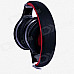 OYK 3.5mm Wired Stereo Headphones - Black + Red (120cm-Cable)